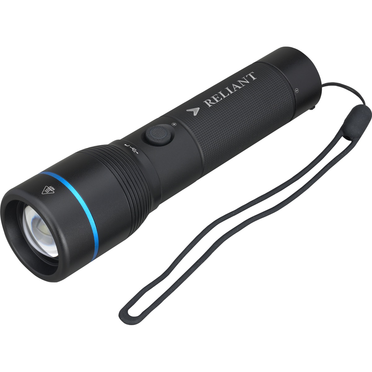 Urban Peak® Rechargeable 20W Crosshatch Flashlight - FL208 Black
