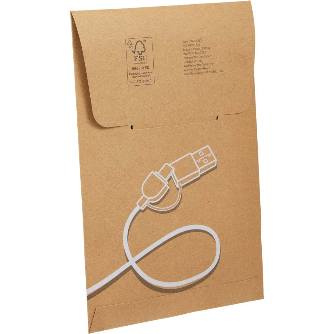 5-in-1 Long Charging Cables with iWatch Charger - 7143-65 Black