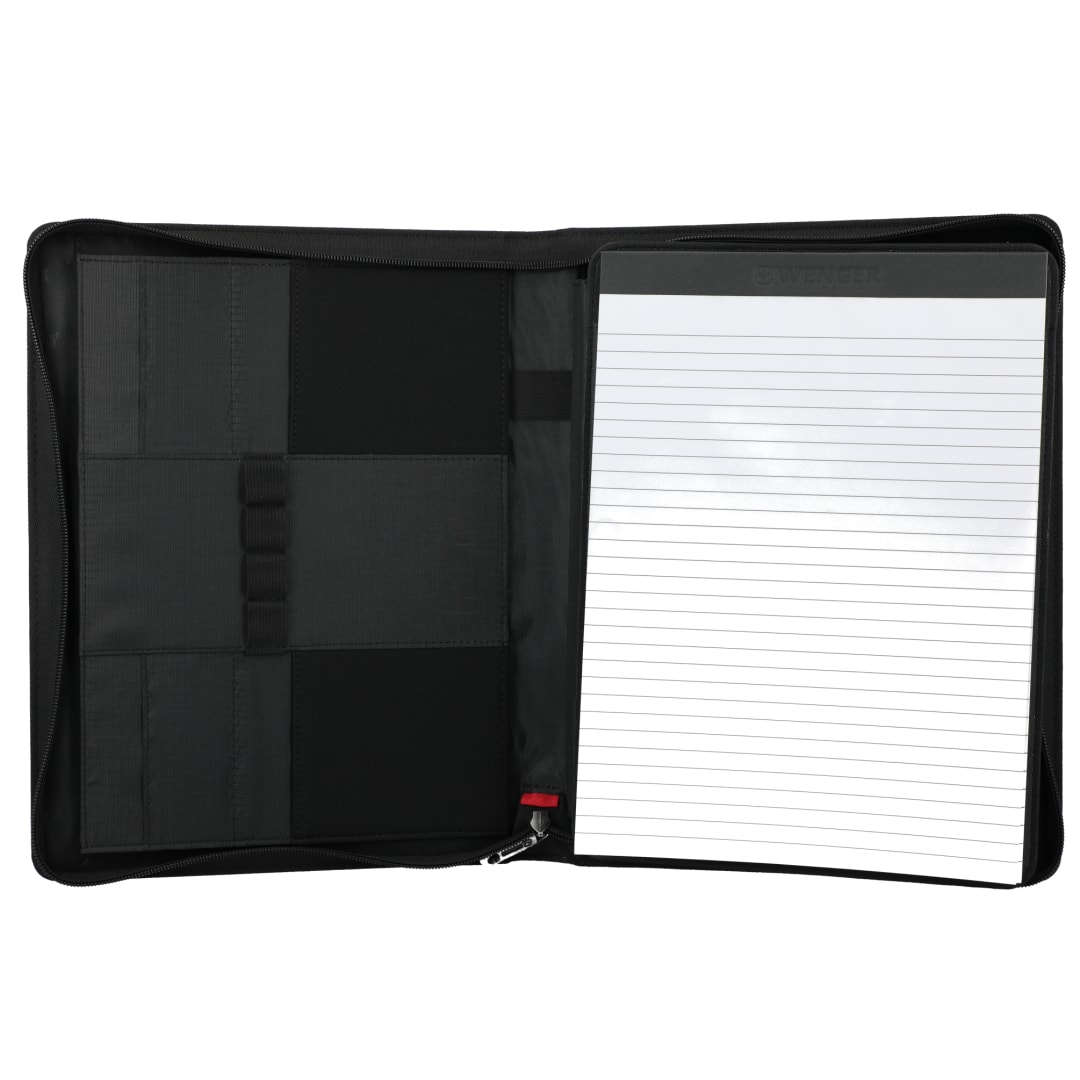 Wenger Wenger Recycled Tech Zippered Padfolio - 9355-19 Black