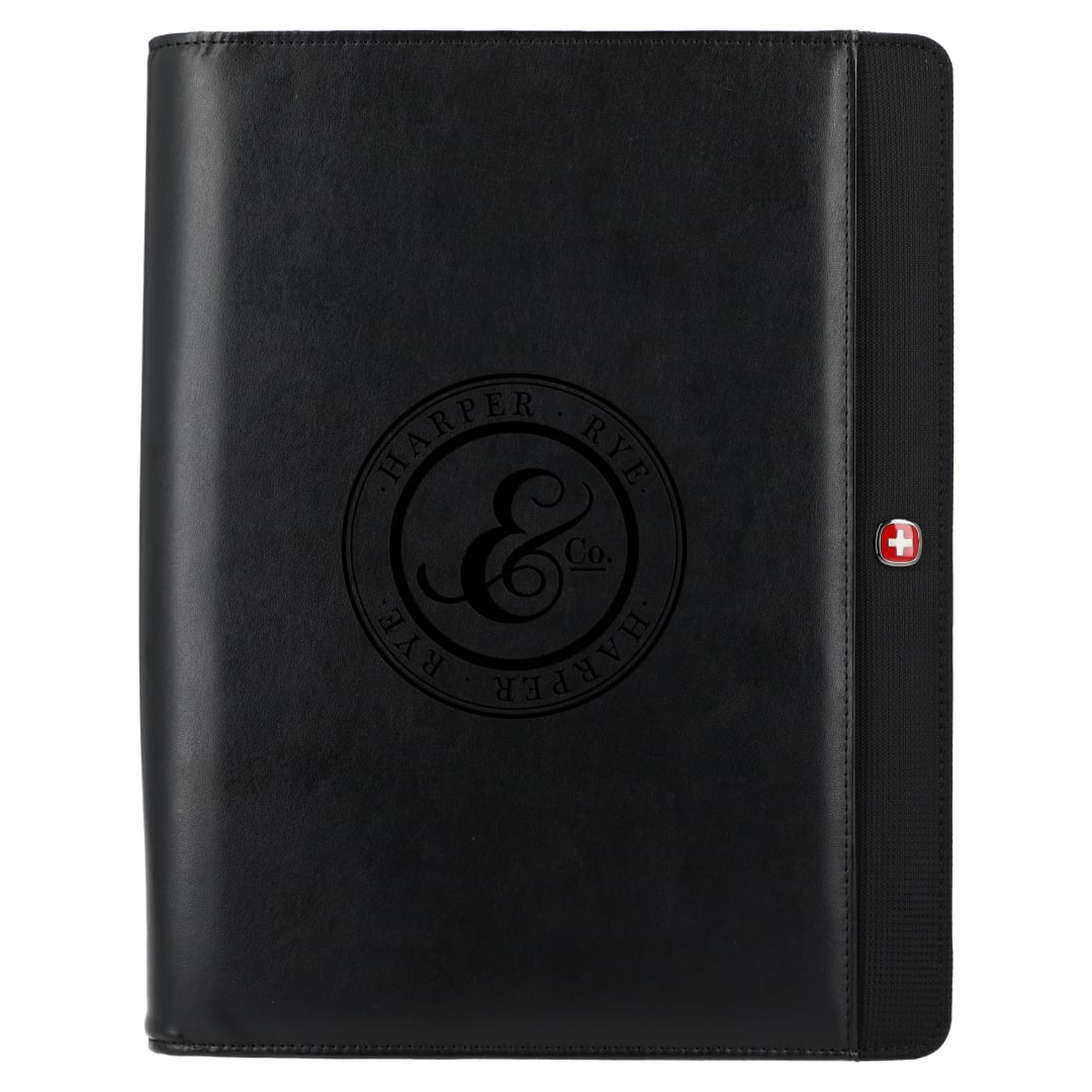 Wenger Wenger Recycled Tech Zippered Padfolio - 9355-19 Black