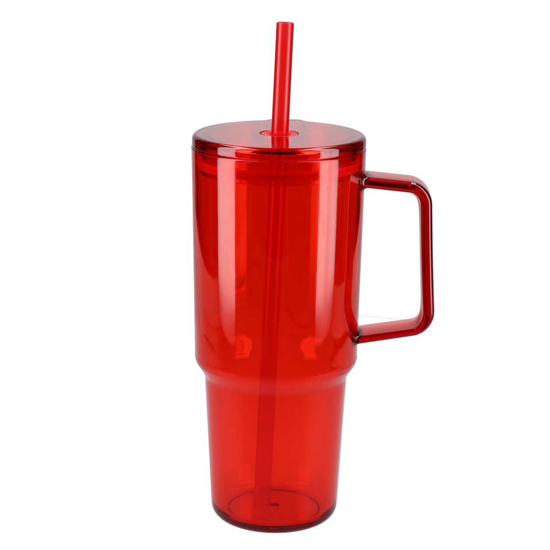 Lucien Recycled Acrylic Travel Mug 40oz - SM-6963 Red