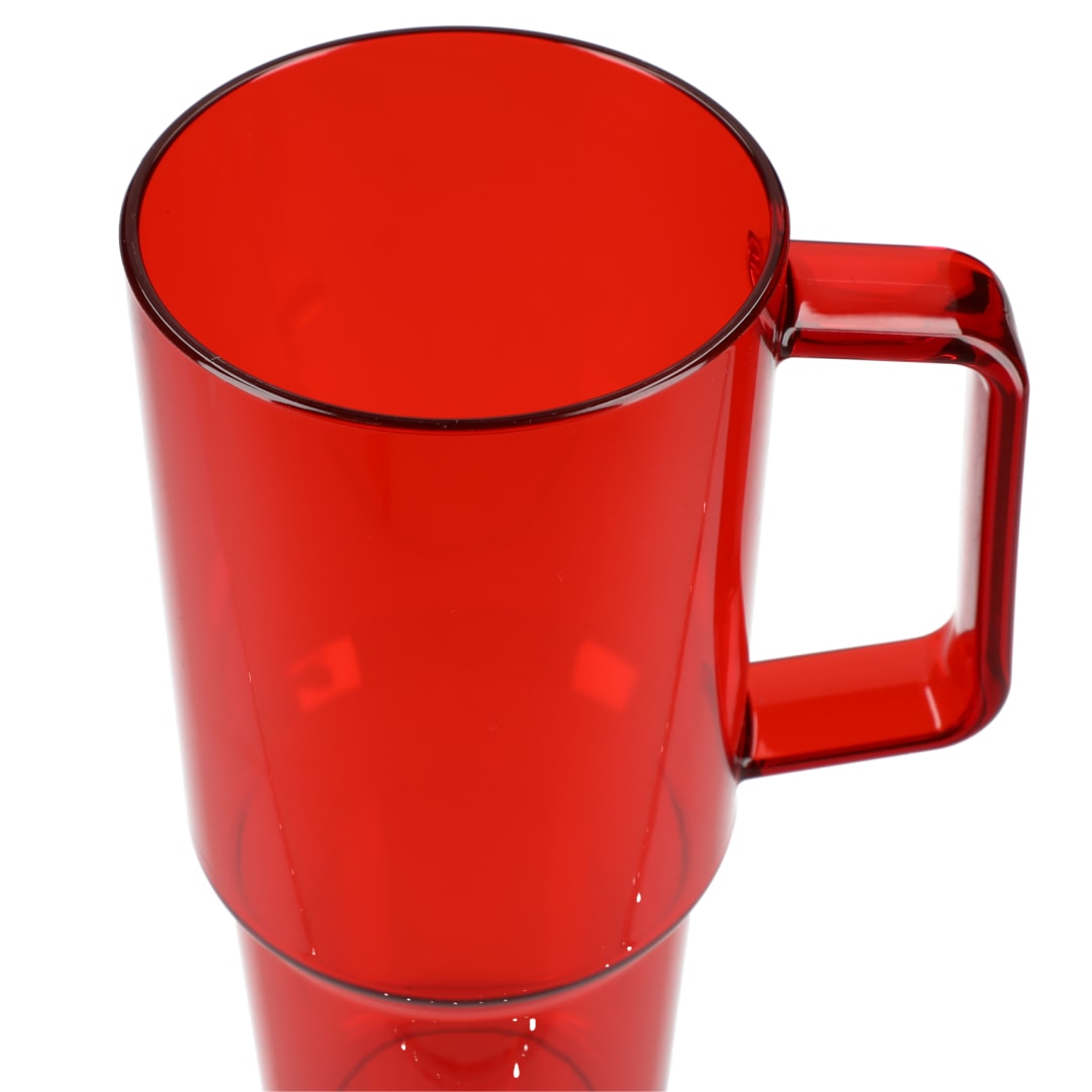 Lucien Recycled Acrylic Travel Mug 40oz - SM-6963 Red