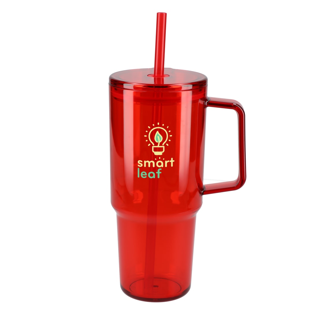 Lucien Recycled Acrylic Travel Mug 40oz - SM-6963 Red