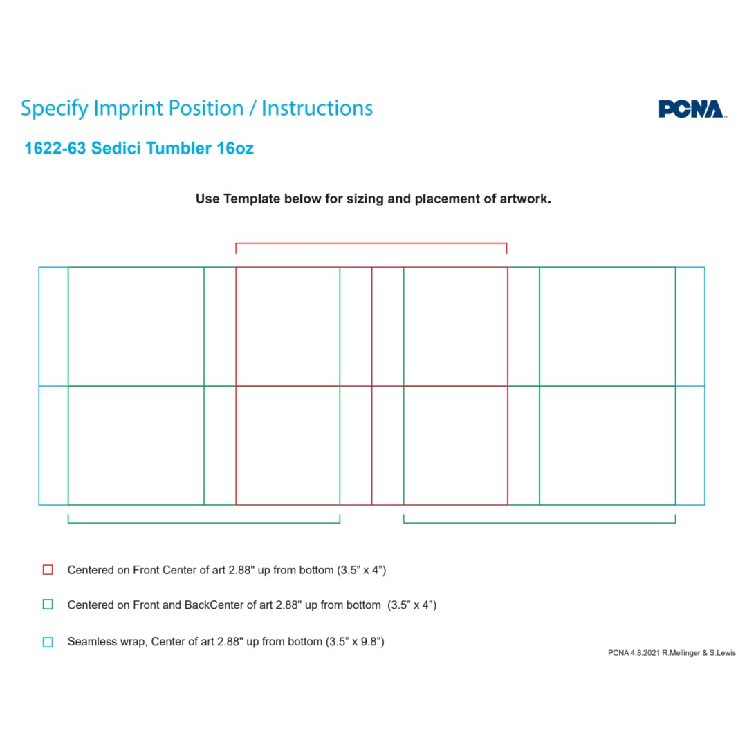 Sedici Tumbler 16oz - 1622-63 Blue