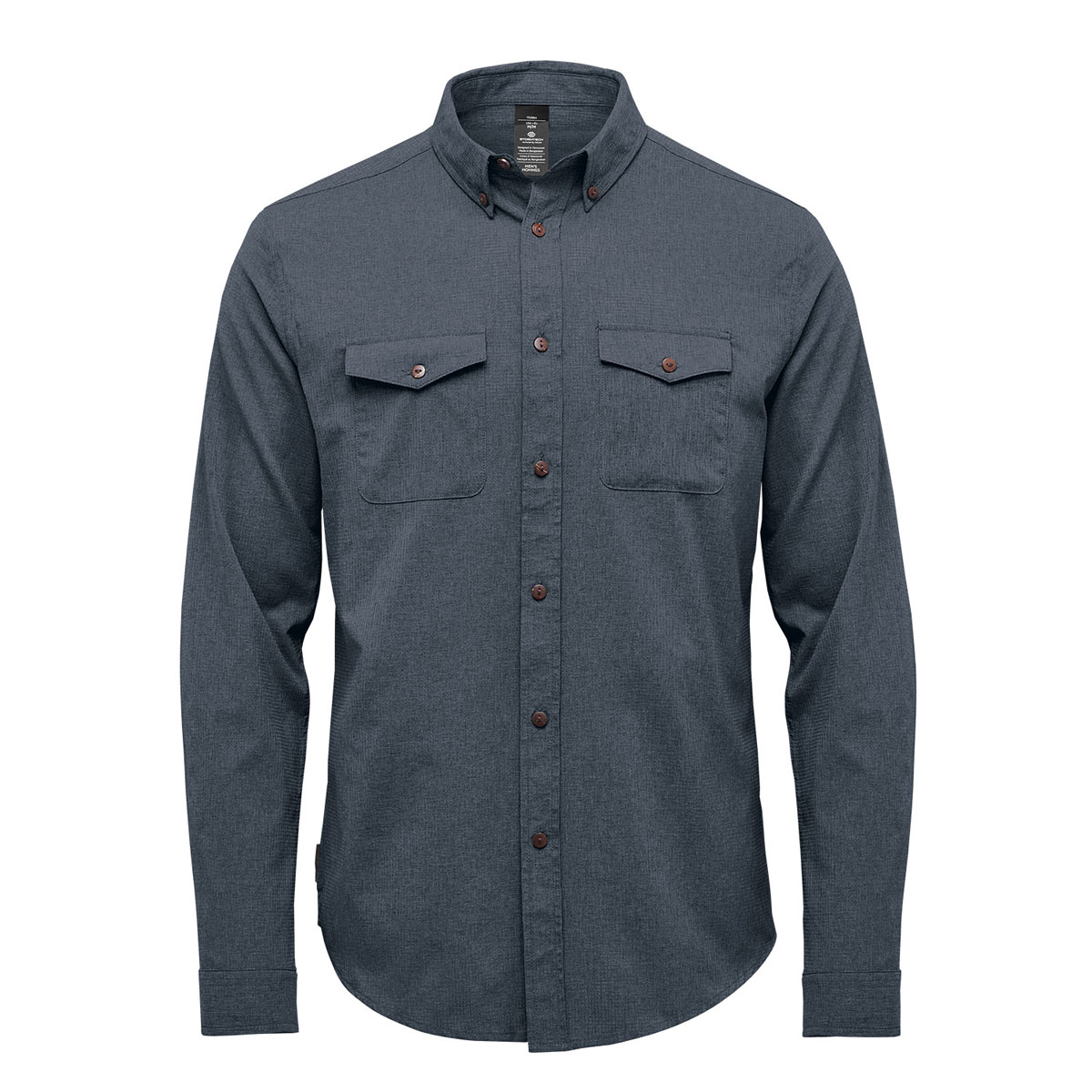 Stormtech Stormtech Men's Azores Quick Dry L/S Shirt - QRT-2 DARK DENIM HEATHER