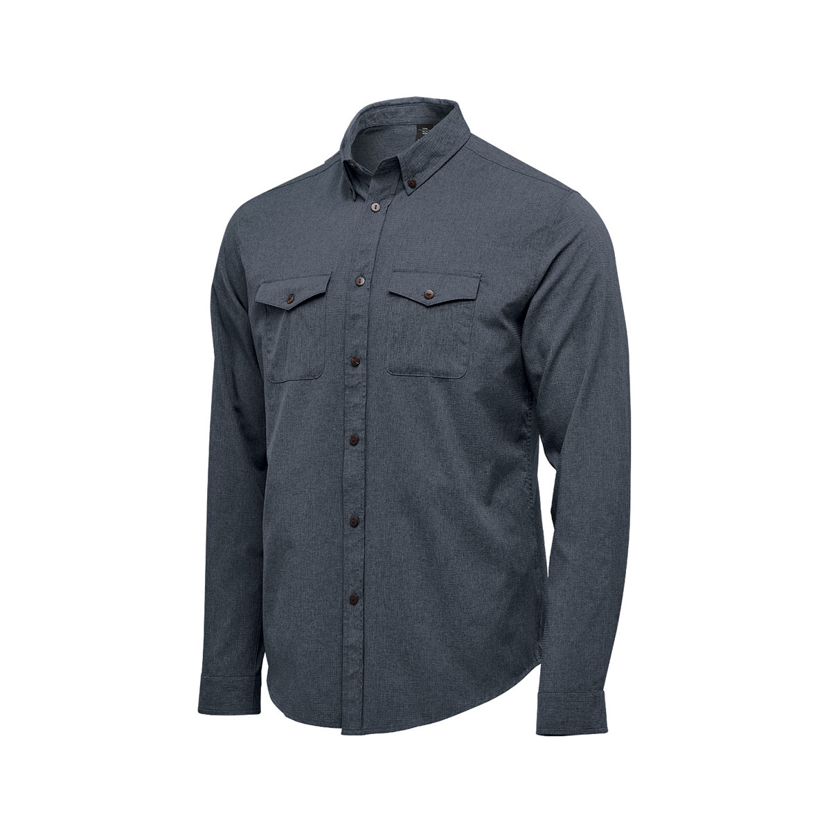 Stormtech Stormtech Men's Azores Quick Dry L/S Shirt - QRT-2 DARK DENIM HEATHER