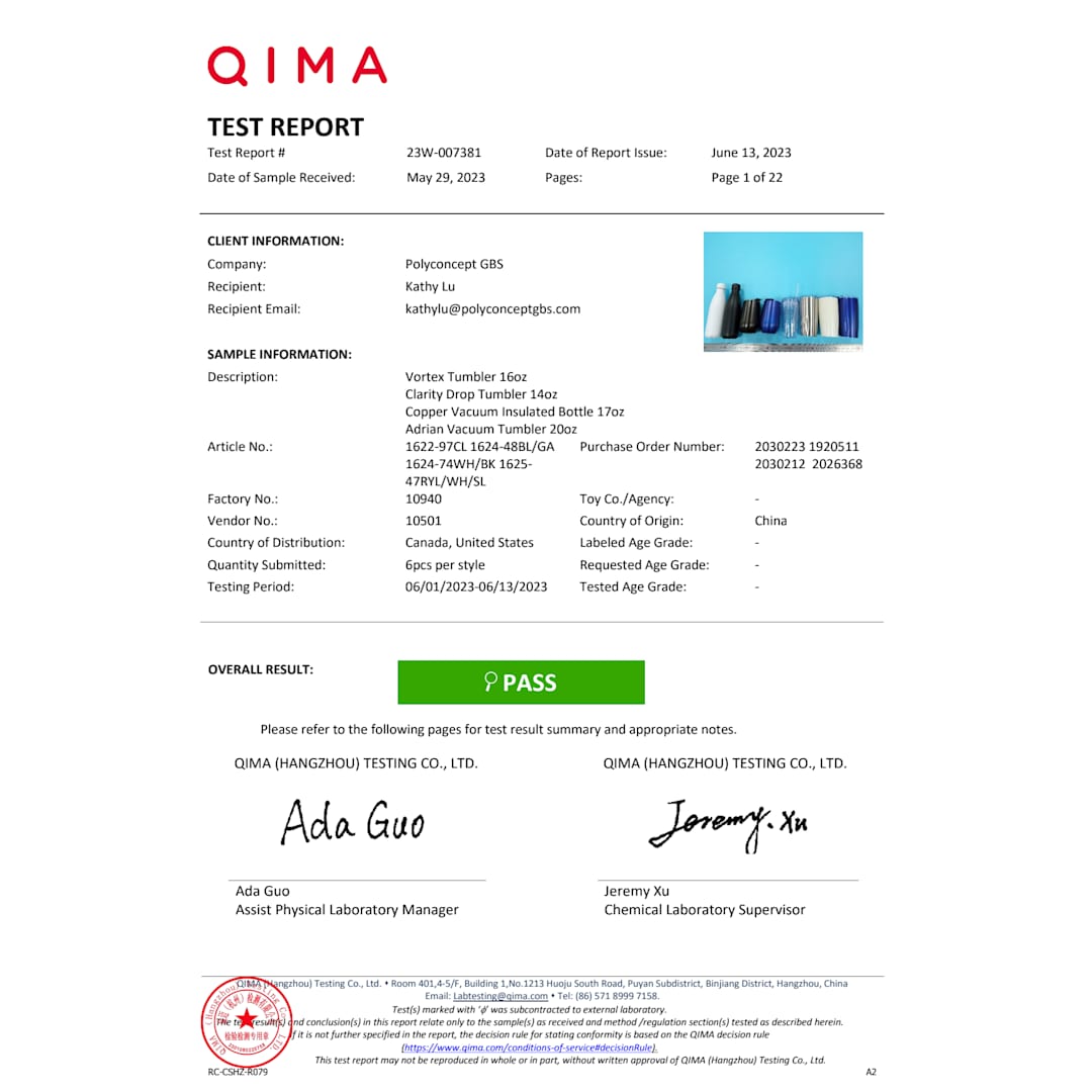 Vortex Tumbler 16oz - 1622-97 Clear