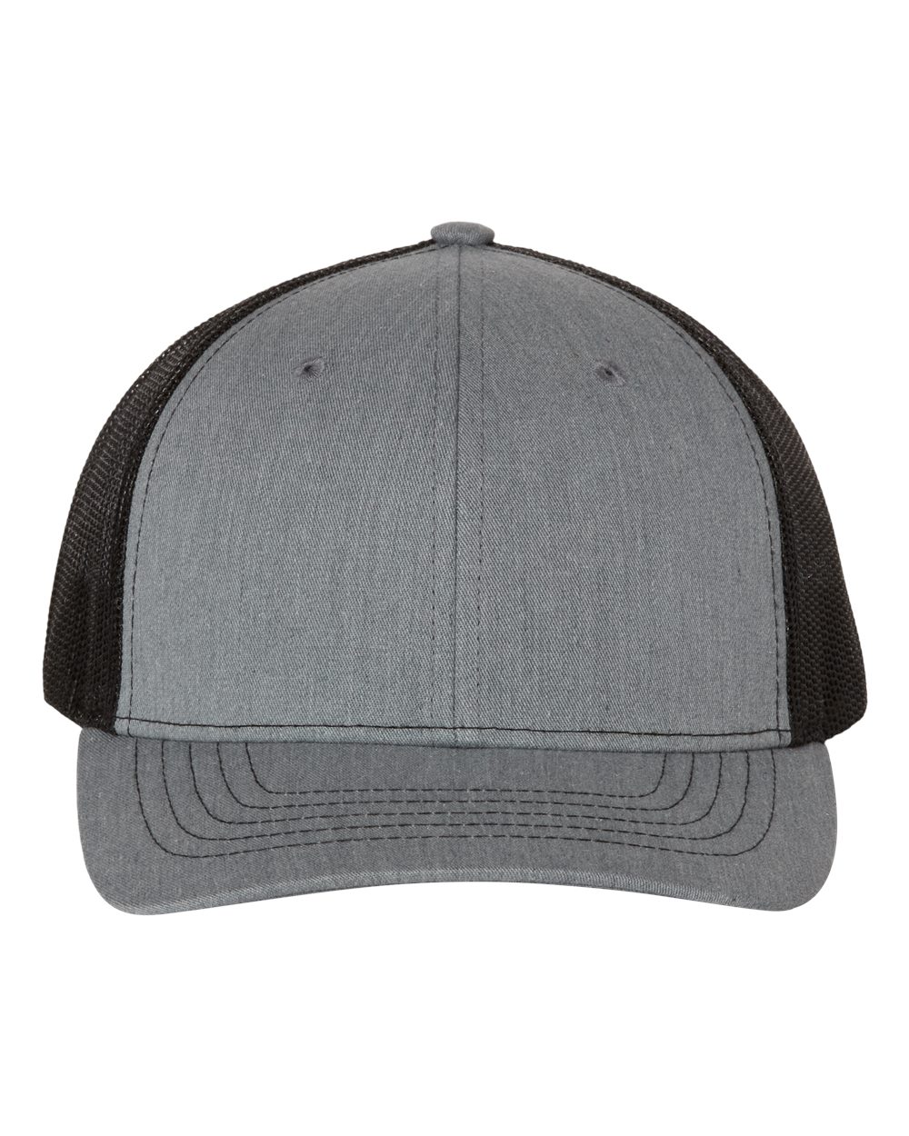 Richardson Youth Trucker Snapback Cap - 112Y Heather Grey- Black