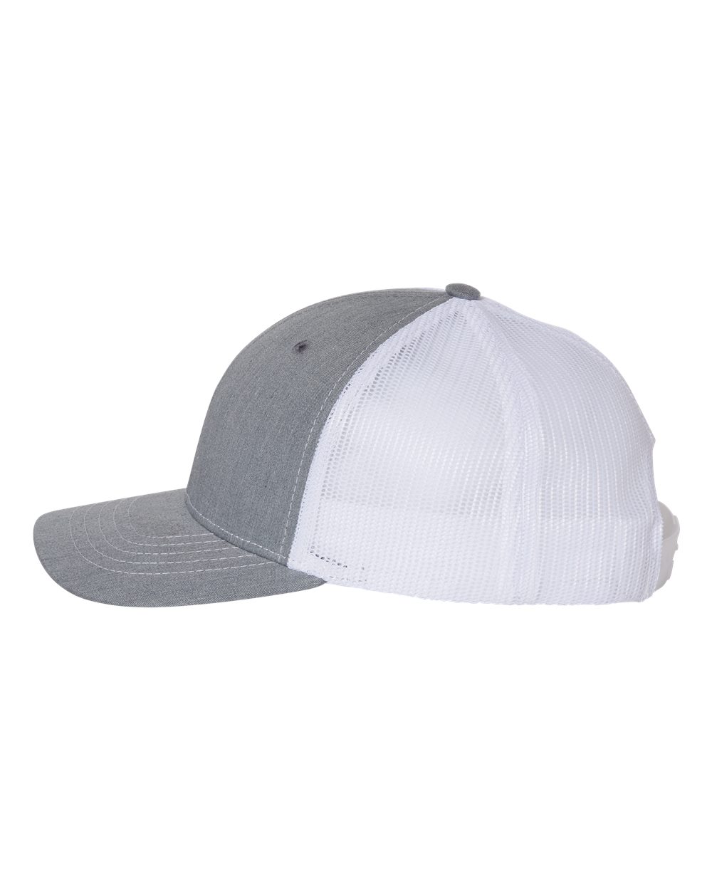 Richardson Youth Trucker Snapback Cap - 112Y Heather Grey- White