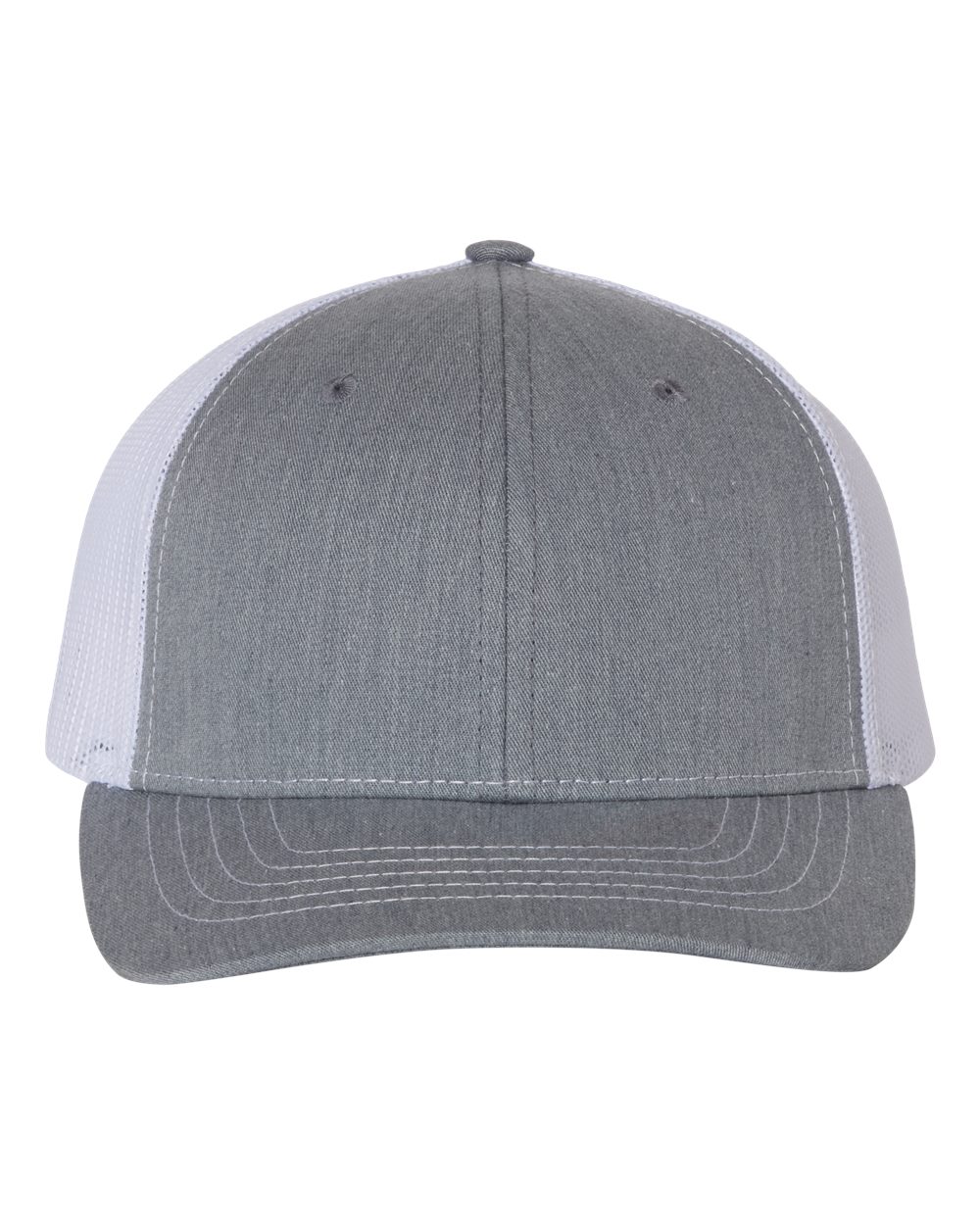 Richardson Youth Trucker Snapback Cap - 112Y Heather Grey- White