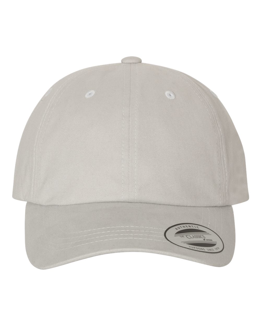 YP Classics Peached Cotton Twill Dad Hat - 6245PT Light Grey