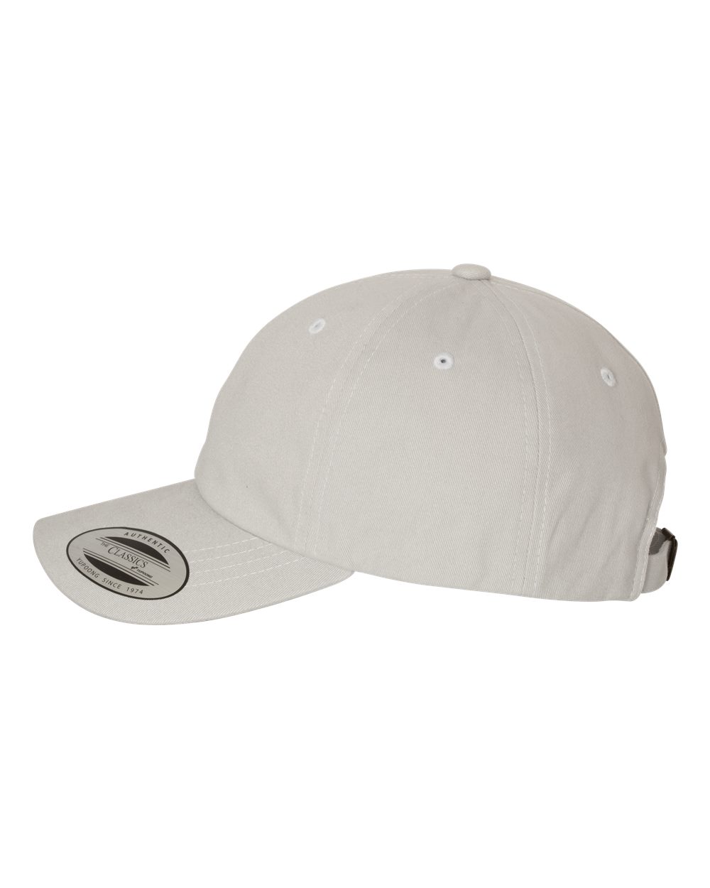 YP Classics Peached Cotton Twill Dad Hat - 6245PT Light Grey