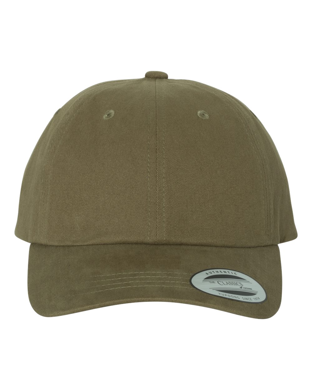 YP Classics Peached Cotton Twill Dad Hat - 6245PT Loden