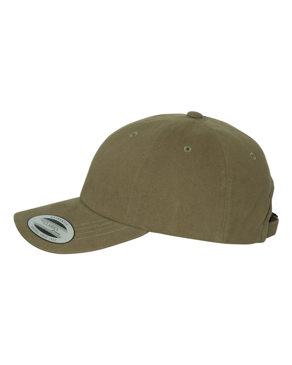 YP Classics Peached Cotton Twill Dad Hat - 6245PT Loden