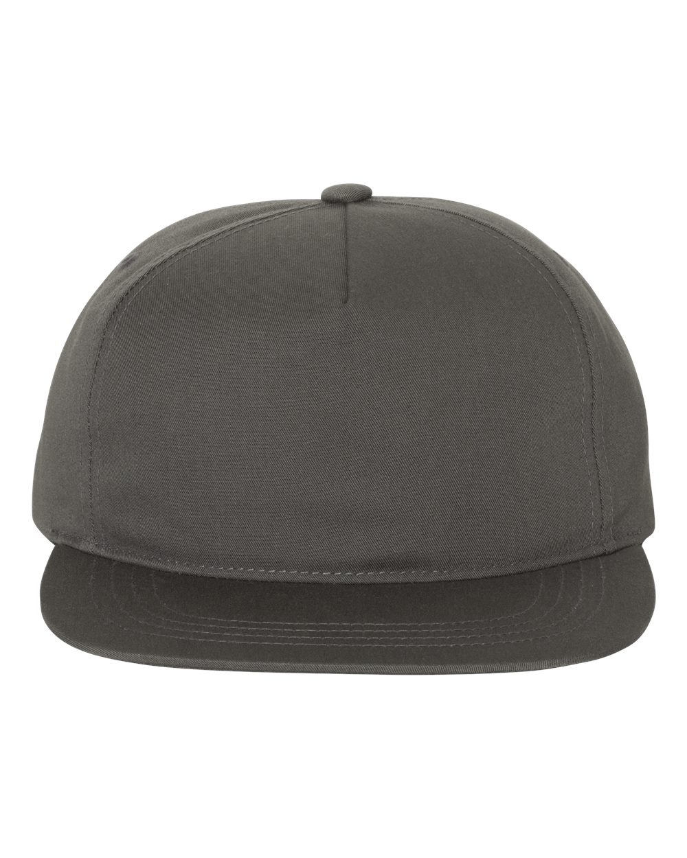YP Classics Lightly-Structured Five-Panel Snapback Cap - 6502 Charcoal