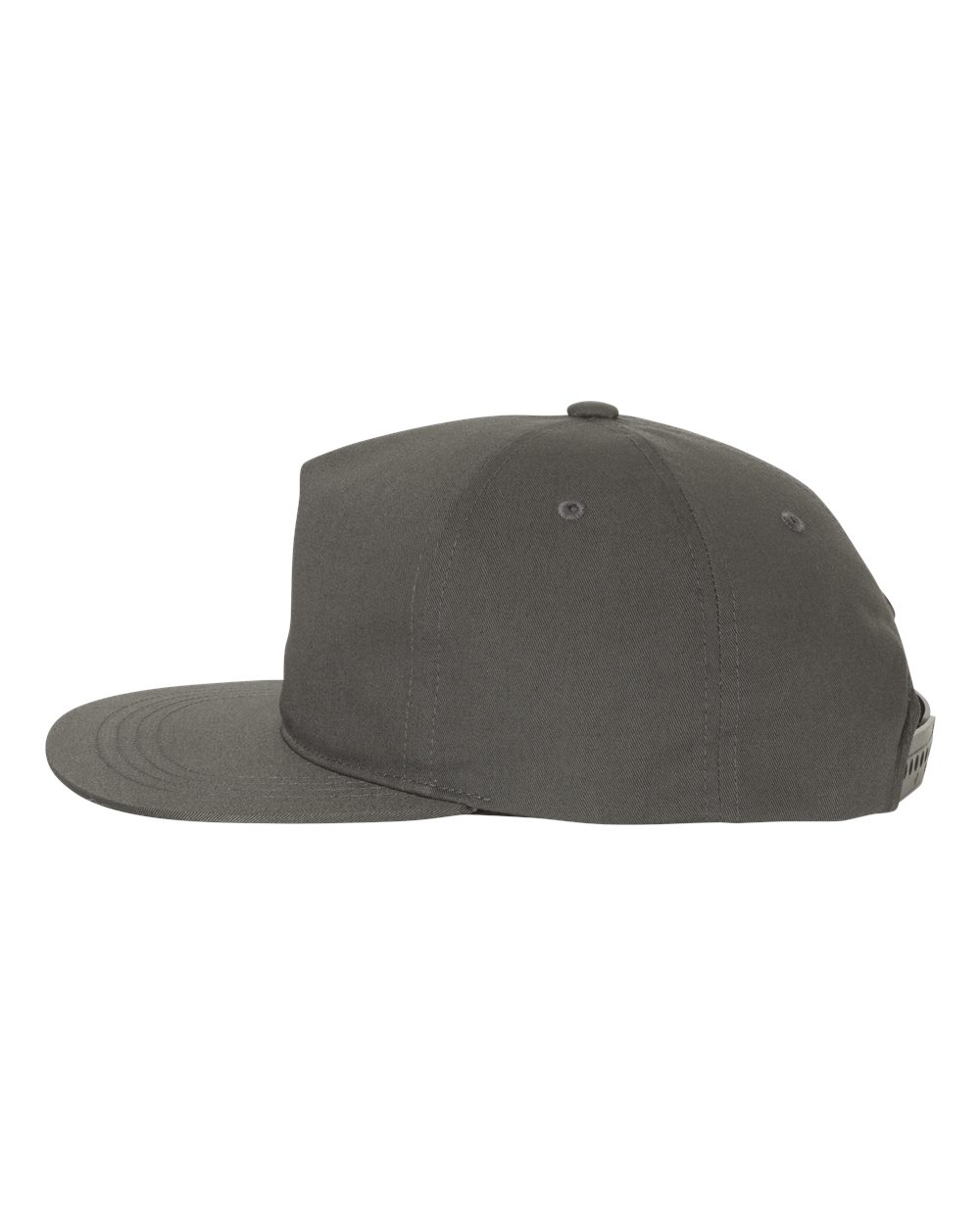 YP Classics Lightly-Structured Five-Panel Snapback Cap - 6502 Charcoal