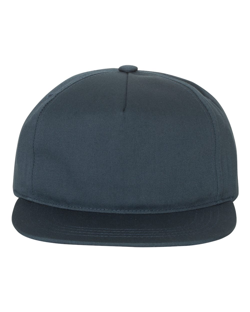 YP Classics Lightly-Structured Five-Panel Snapback Cap - 6502 Navy