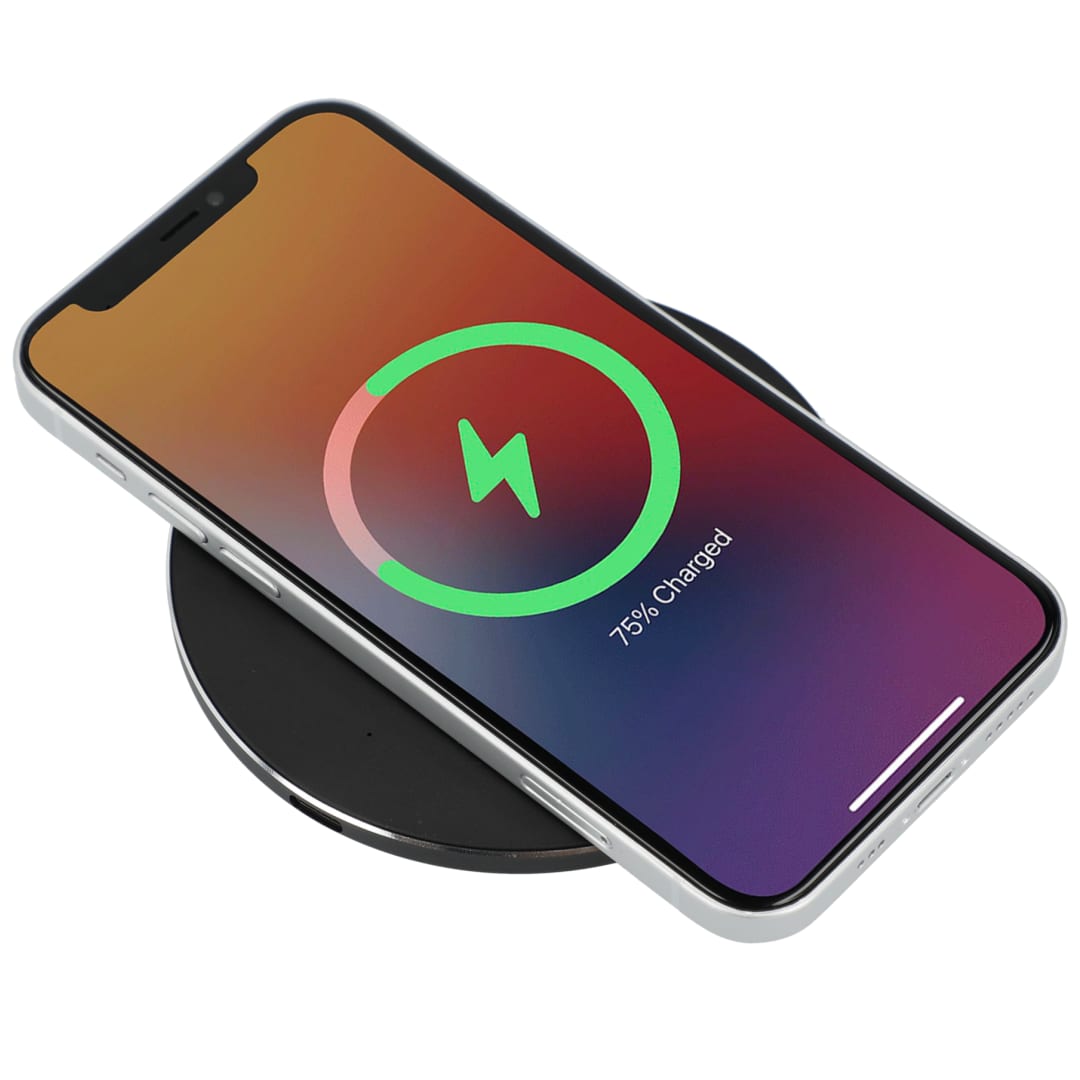 Renew Recycled Aluminum 15W Wireless Charging Pad - SM-2843 Black