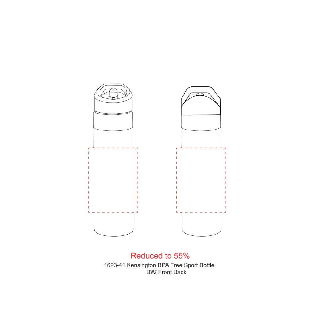 Kensington BPA Free Tritan™ Sport Bottle 20oz - 1623-41 Clear