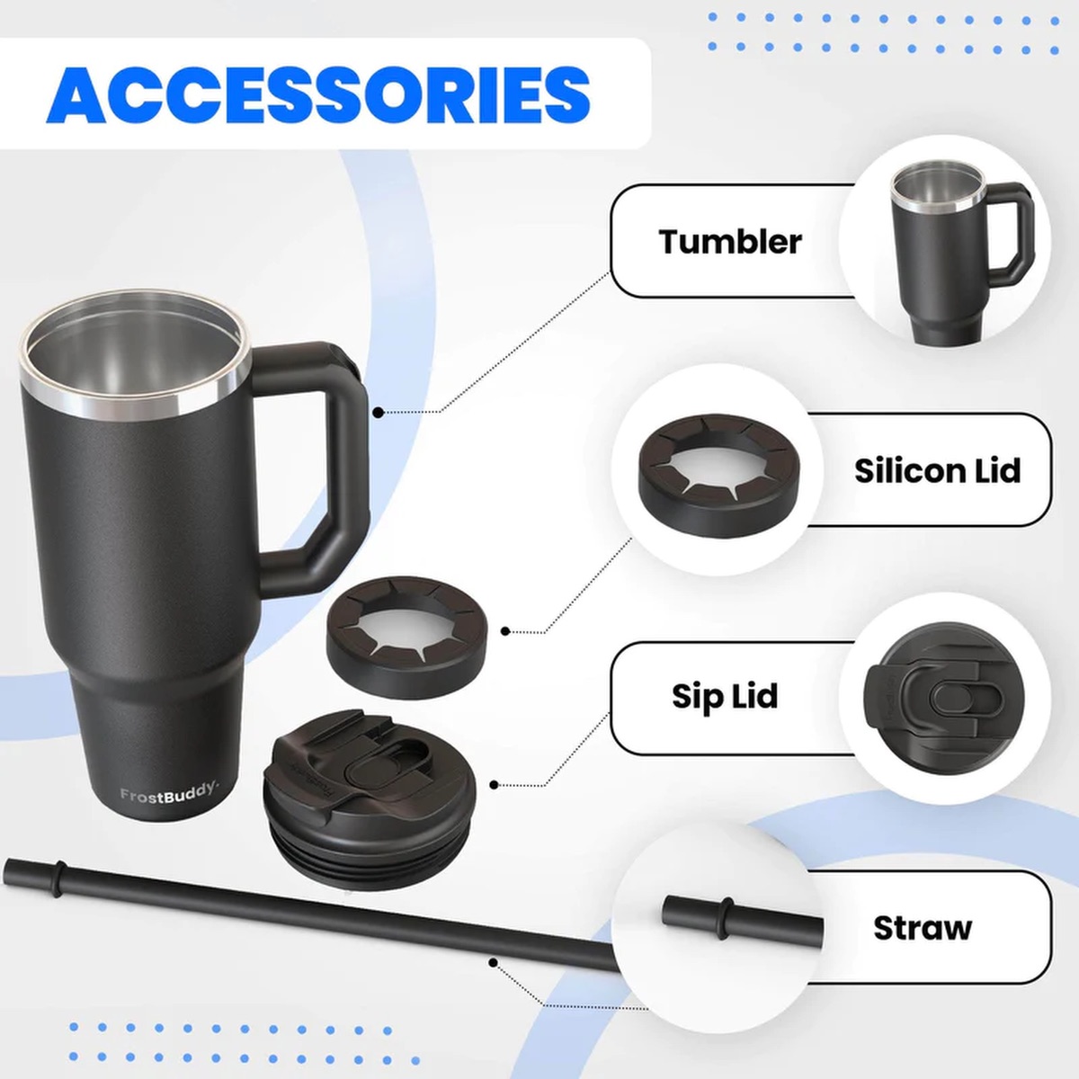 Frost Buddy Frost Buddy® 40oz Thicc Buddy - FB740 White