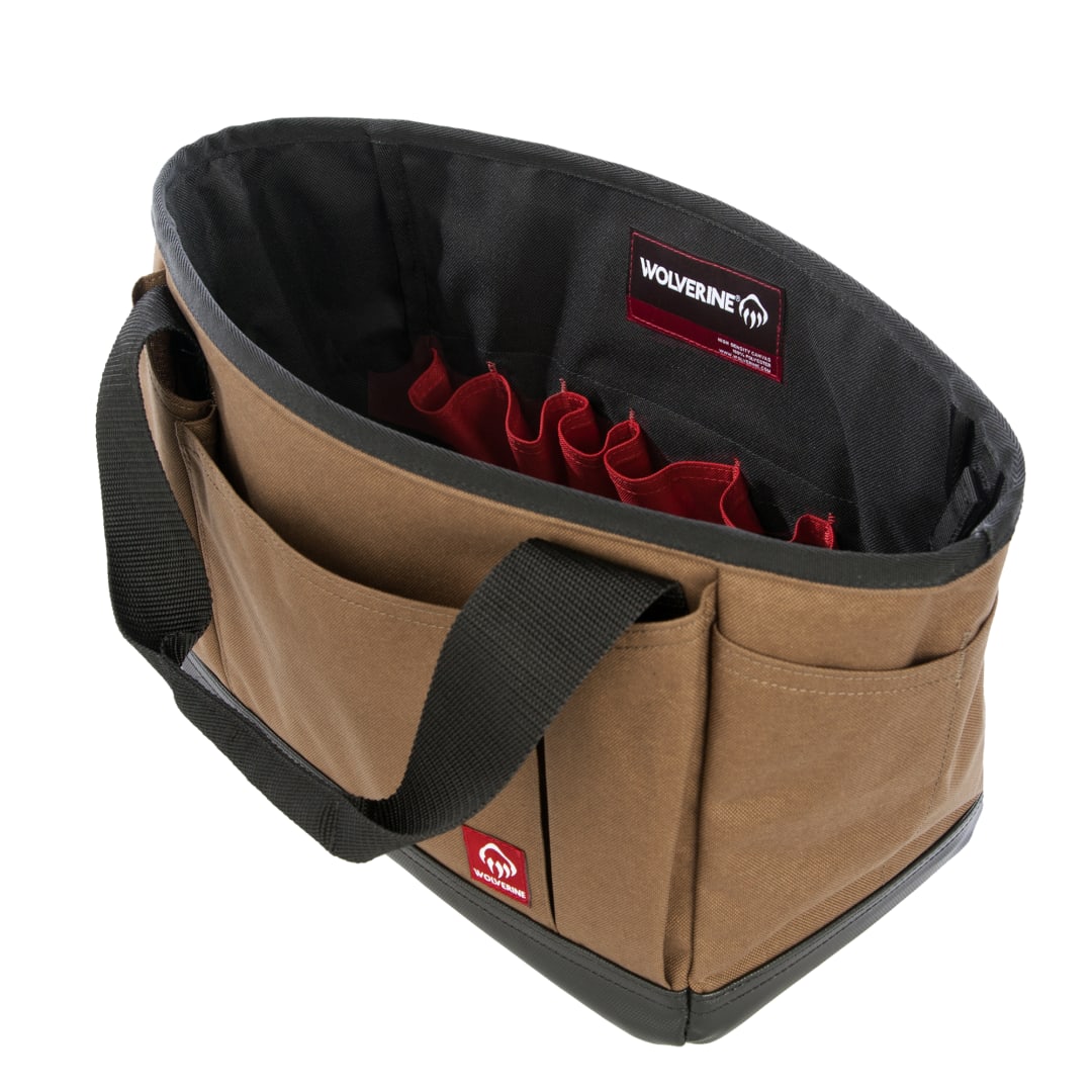 Wolverine Wolverine 13&quot; 17-Pocket Tool Tote - 1883-09 Brown