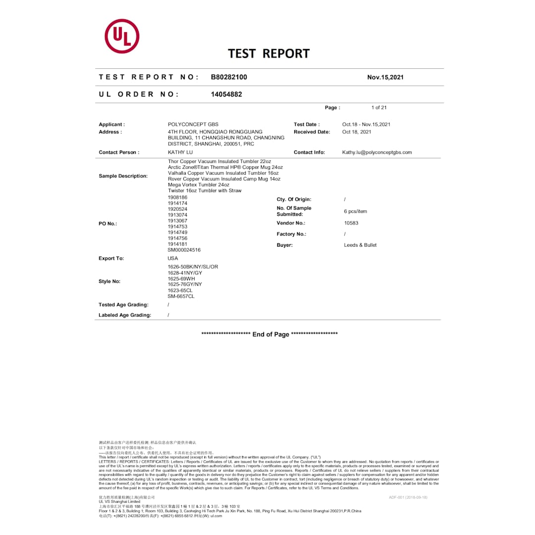 Mega Vortex Tumbler 24oz - 1623-65 Clear