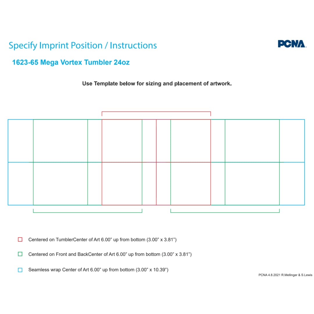 Mega Vortex Tumbler 24oz - 1623-65 Clear