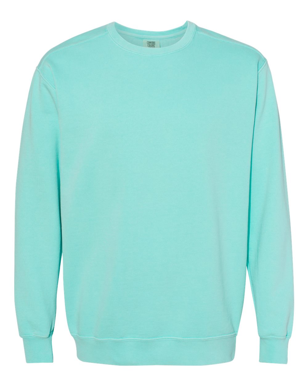 Comfort Colors Unisex Garment-Dyed Crewneck Sweatshirt - 1566 Chalky Mint