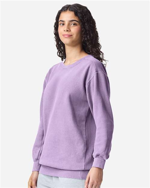 Comfort Colors Unisex Garment-Dyed Crewneck Sweatshirt - 1566 Orchid