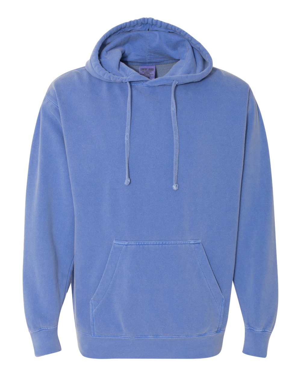 Comfort Colors Unisex Garment-Dyed Hooded Sweatshirt - 1567 Flo Blue