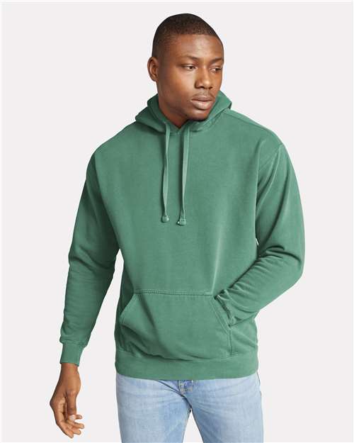 Comfort Colors Unisex Garment-Dyed Hooded Sweatshirt - 1567 Light Green