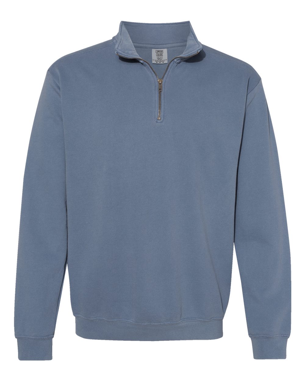 Comfort Colors Unisex Garment-Dyed Quarter-Zip Sweatshirt - 1580 Blue Jean