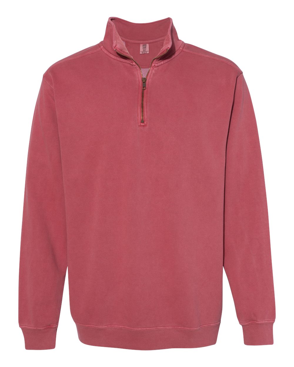 Comfort Colors Unisex Garment-Dyed Quarter-Zip Sweatshirt - 1580 Crimson