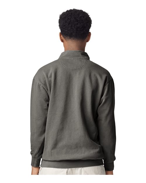 Comfort Colors Unisex Garment-Dyed Quarter-Zip Sweatshirt - 1580 Grey