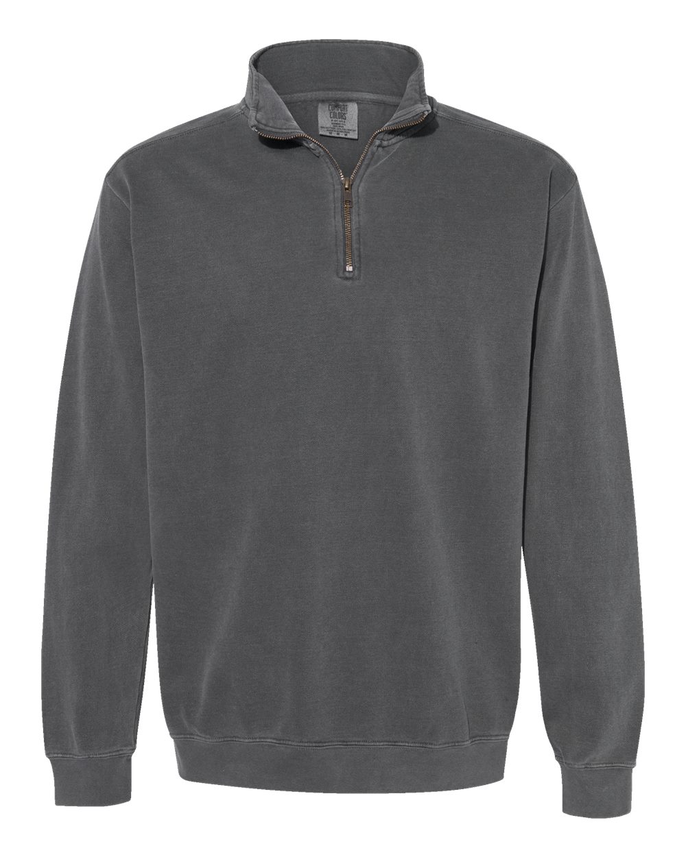 Comfort Colors Unisex Garment-Dyed Quarter-Zip Sweatshirt - 1580 Pepper