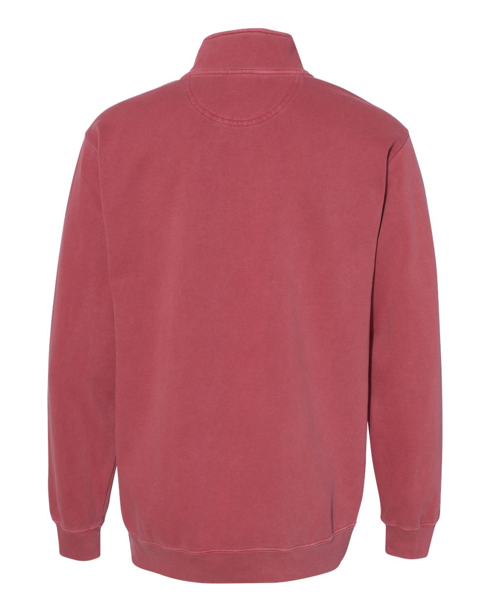 Comfort Colors Unisex Garment-Dyed Quarter-Zip Sweatshirt - 1580 Crimson