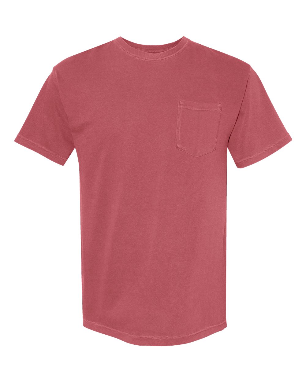 Comfort Colors Unisex Garment-Dyed Heavyweight Pocket T-Shirt - 6030 Crimson