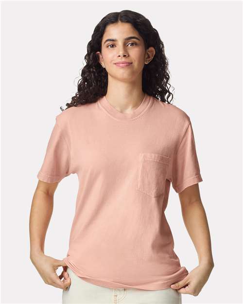 Comfort Colors Unisex Garment-Dyed Heavyweight Pocket T-Shirt - 6030 Peachy