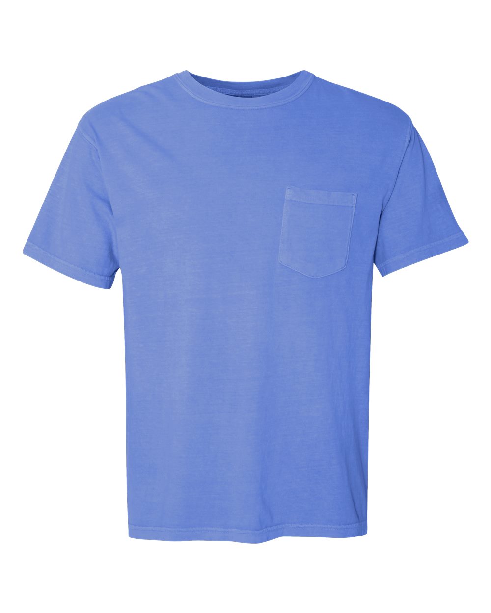 Comfort Colors Unisex Garment-Dyed Heavyweight Pocket T-Shirt - 6030 Flo Blue