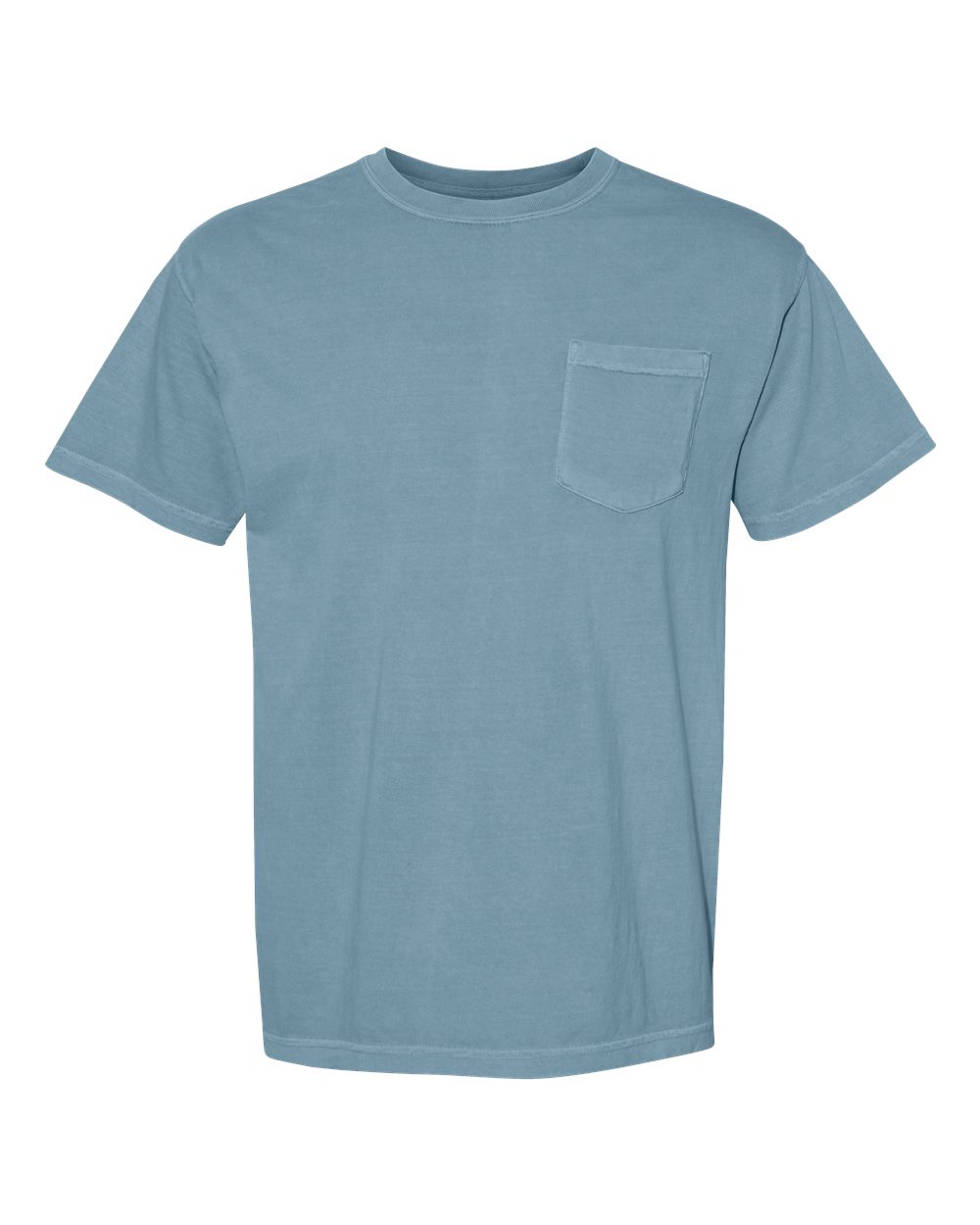 Comfort Colors Unisex Garment-Dyed Heavyweight Pocket T-Shirt - 6030 Ice Blue