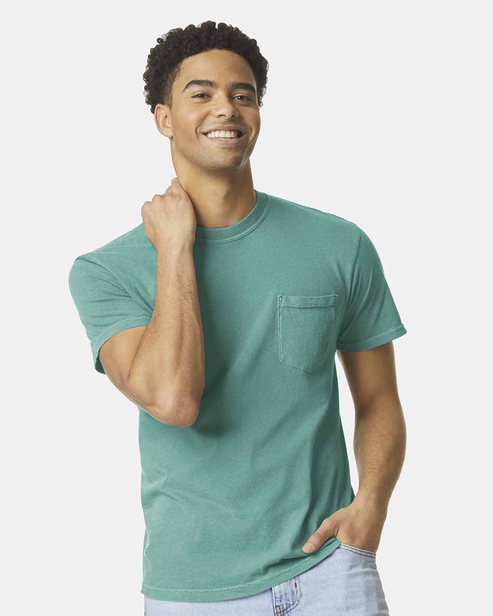 Adidas Unisex Garment-Dyed Heavyweight Pocket T-Shirt - 6030