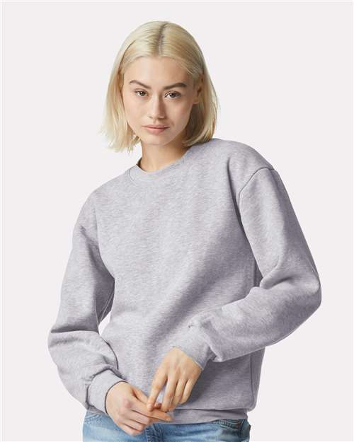 American Apparel Unisex ReFlex Fleece Crewneck Sweatshirt - RF496 Heather Grey