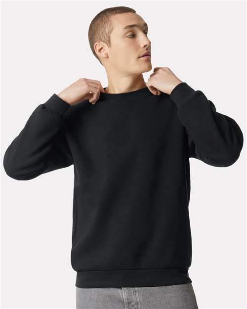 American Apparel Unisex ReFlex Fleece Crewneck Sweatshirt - RF496 Black