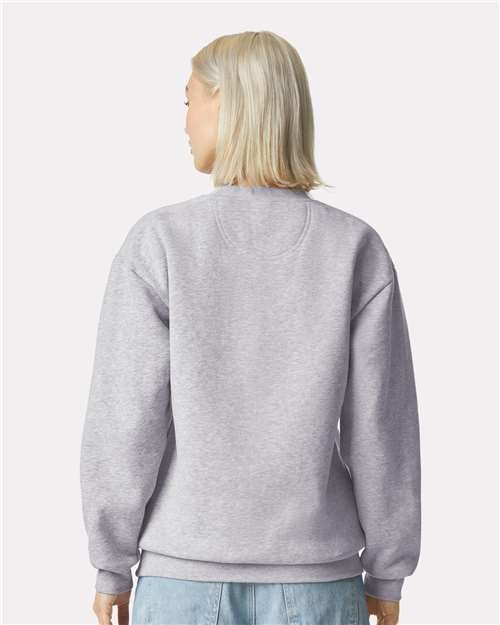 American Apparel Unisex ReFlex Fleece Crewneck Sweatshirt - RF496 Heather Grey