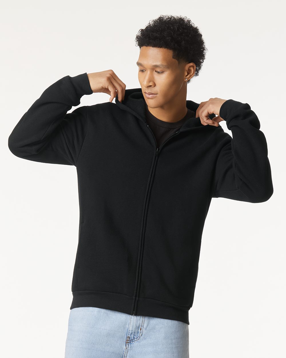 American Apparel Unisex ReFlex Fleece Full-Zip Hoodie Sweatshirt - RF497