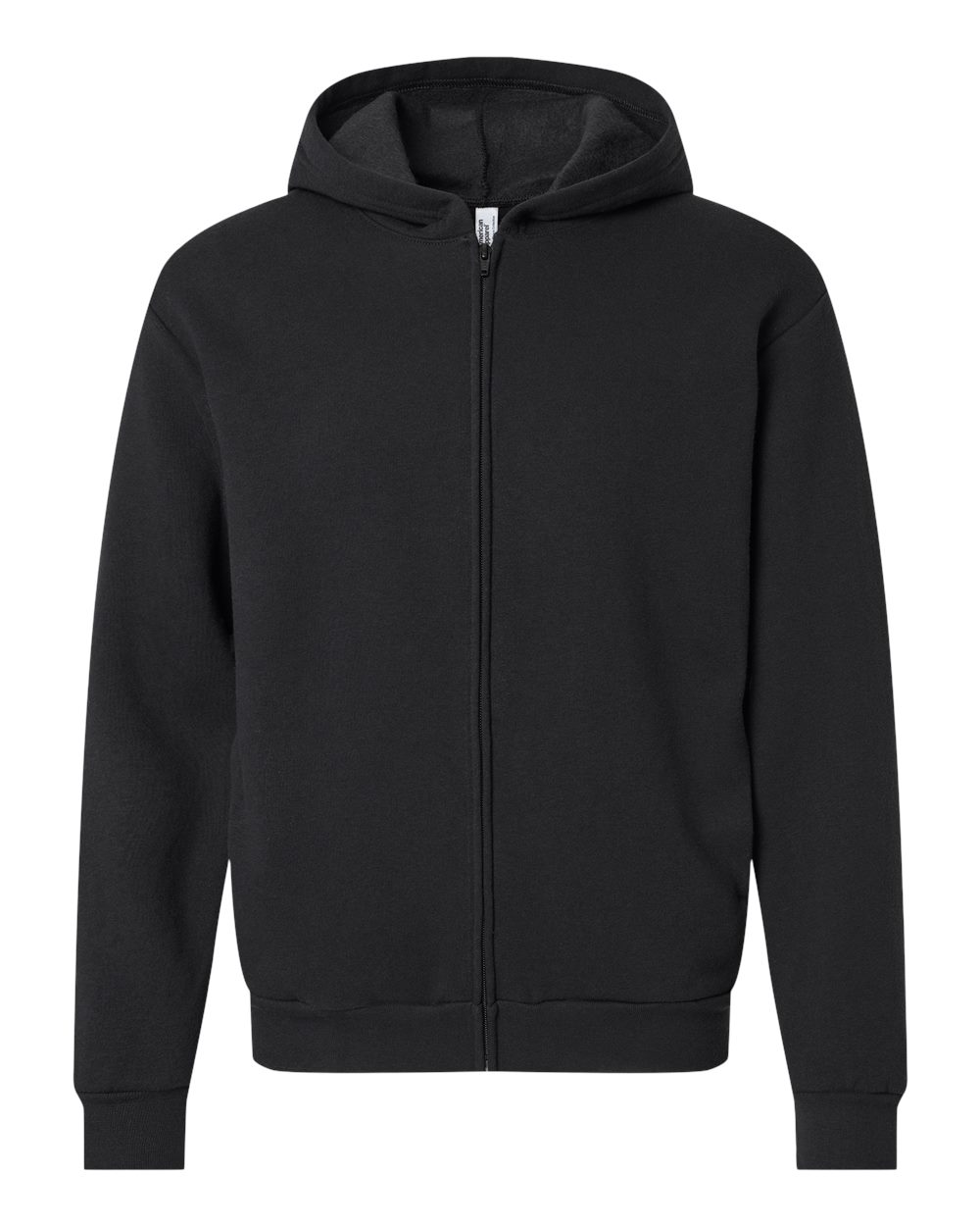 American Apparel Unisex ReFlex Fleece Full-Zip Hoodie Sweatshirt - RF497 Black