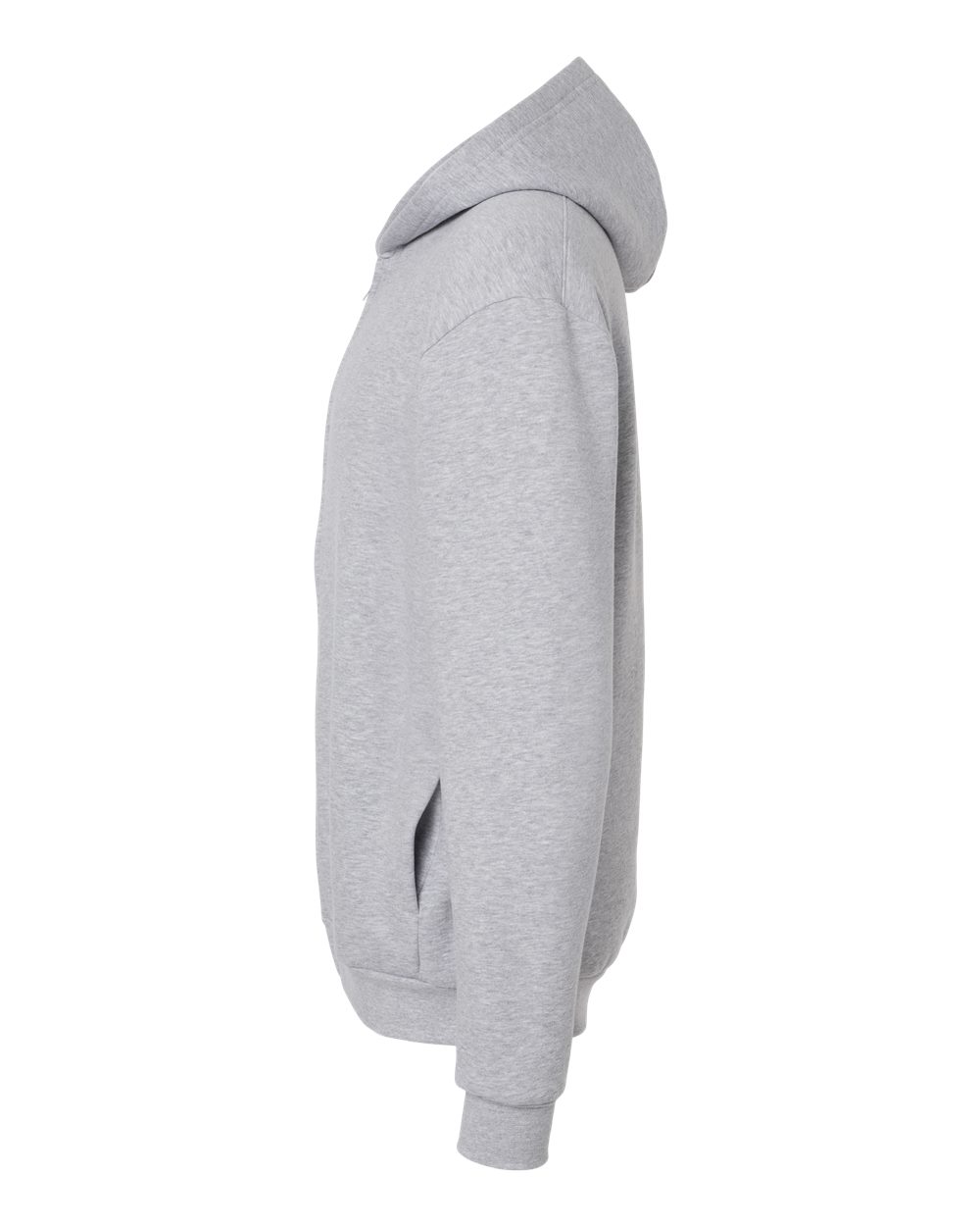 American Apparel Unisex ReFlex Fleece Full-Zip Hoodie Sweatshirt - RF497 Heather Grey