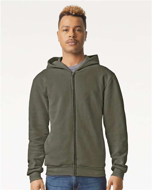 American Apparel Unisex ReFlex Fleece Full-Zip Hoodie Sweatshirt - RF497 Lieutenant