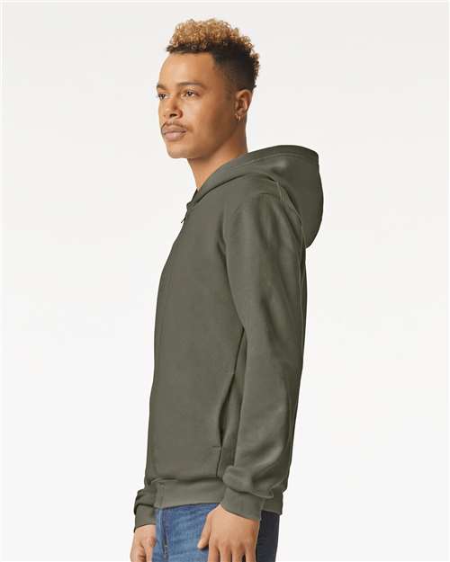 American Apparel Unisex ReFlex Fleece Full-Zip Hoodie Sweatshirt - RF497 Lieutenant