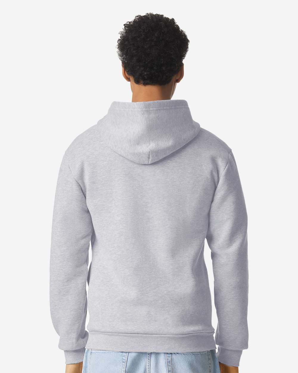 American Apparel Unisex ReFlex Fleece Full-Zip Hoodie Sweatshirt - RF497 Heather Grey